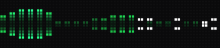 Audio Visualizer on the BUSY Bar display