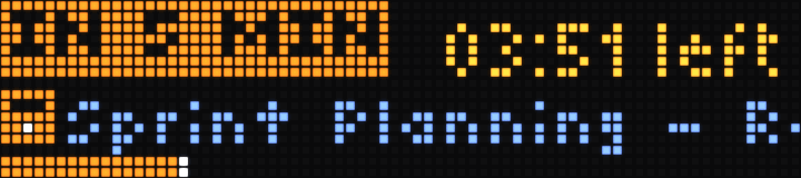 GCal Glance on the BUSY Bar display