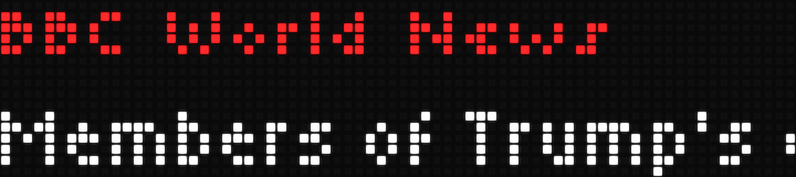 RSS Feed Scroller on the BUSY Bar display